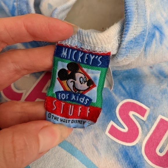 VINTAGE Disney Mickey mouse tie dye tank top 90s - Picture 6 of 10